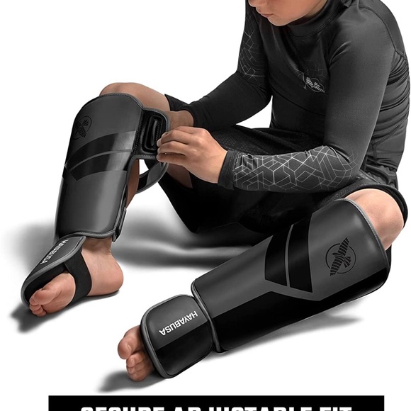 Hayabusa S4 Kids Shin Guards, Muay Thai, MMA, Kickboxing, Martial Arts, Large - Picture 4 of 6